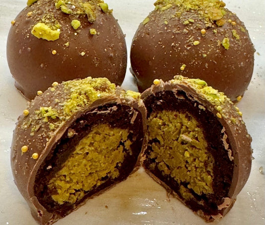 Dubai Chocolate Cake Truffles