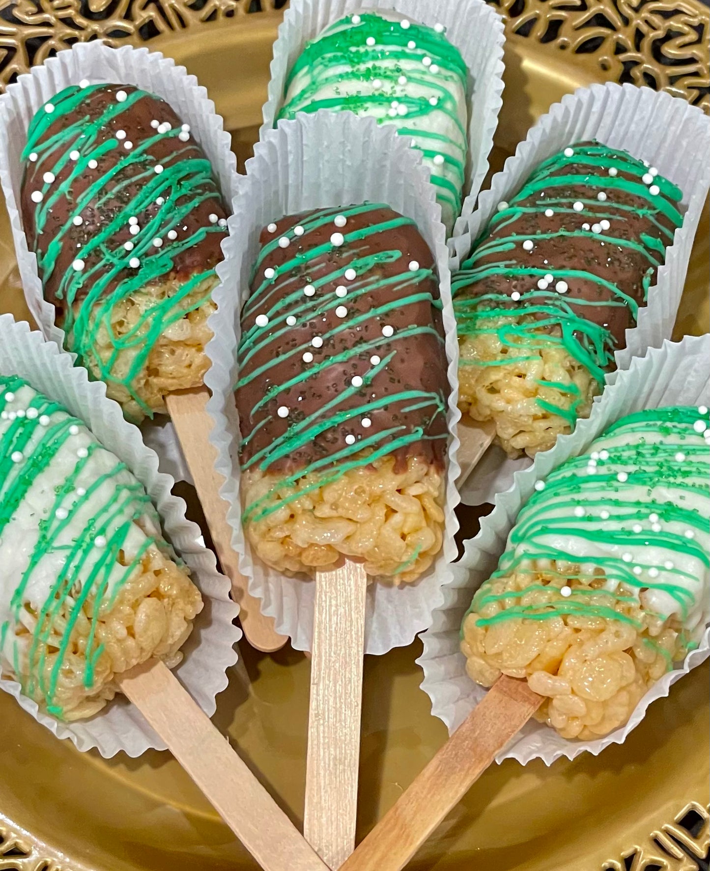 White Chocolate Rice Krispie Bars