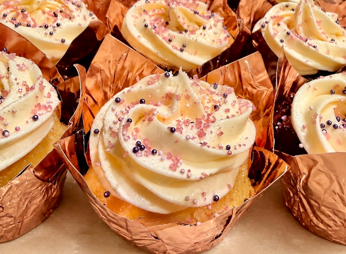 A vanilla cake with a vanilla bean cheesecake filling  Need 3-5 day advance notice