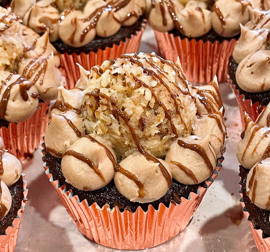 German Chocolate Cupcakes