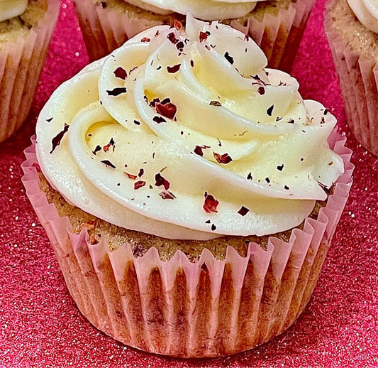 Rosewater Cupcakes with Lemon Filling