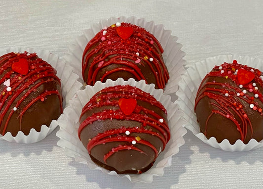 Chocolate Covered Cherry Cake Truffles