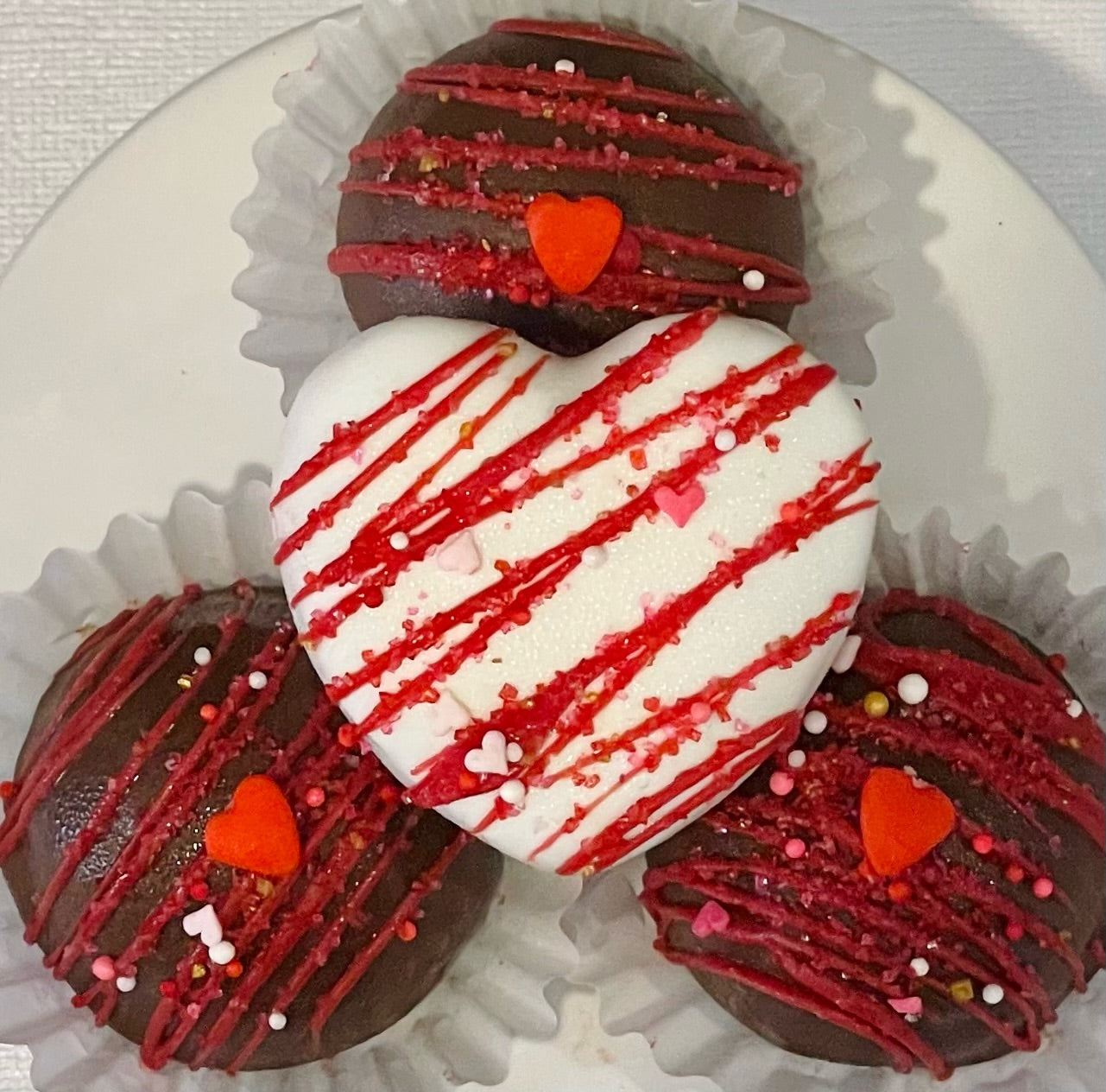 Heart Shaped Cake Truffles